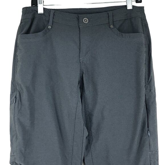 Kuhl Womens Size 8R Grey Zip Thigh Pocket Outdoor Adventure Pants Stretch - Picture 2 of 15